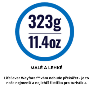 Filter na vodu Lifesaver Wayfarer hmotnosť